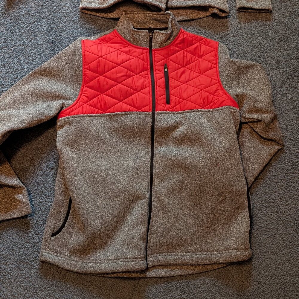 Zyia Red Quilted Ash Cabin Jacket